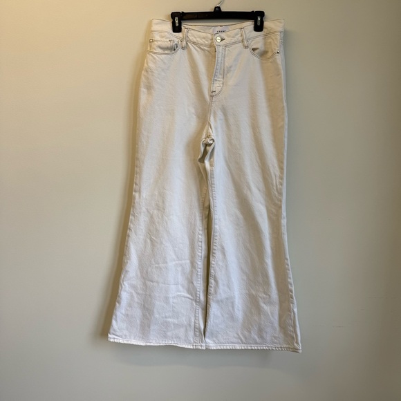 Frame Denim Wide Leg Palazzo Clean Al Natural ecru size 33‎ - Picture 6 of 16